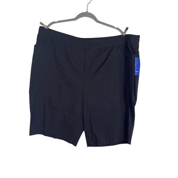 Apt 9 Shorts Women 24W Black Pull On Neutral Summer Bermuda Minimalist Casual - Picture 1 of 13